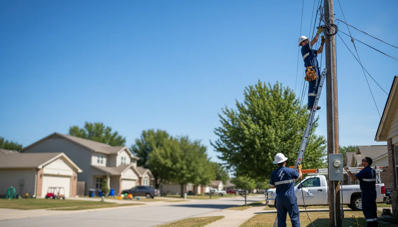 Residential electrician providing installation services in Bath, IL